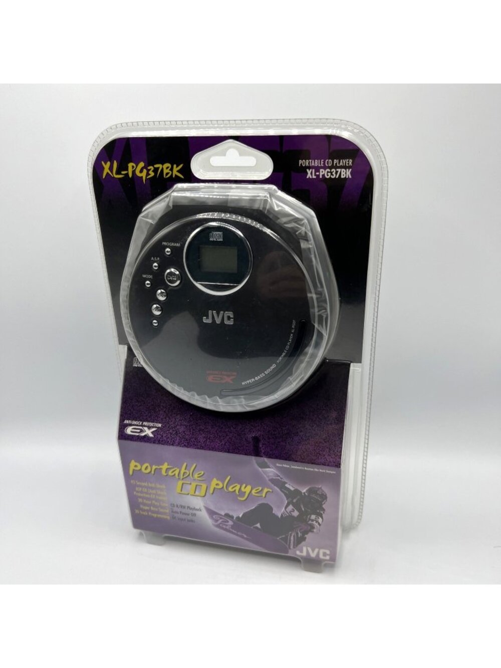 JVC Portable Personal CD Player XL-PG37 BK Anti-Shock Protection Black